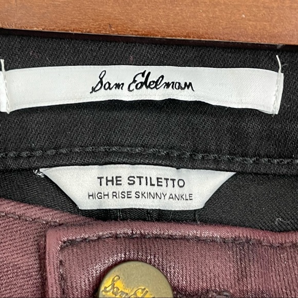 Sam Edelman The Stiletto Faux Leather Skinny Jean Size 32 NWT - Picture 7 of 8